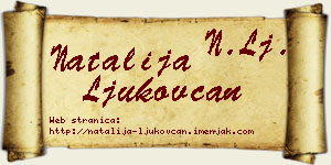 Natalija Ljukovčan vizit kartica